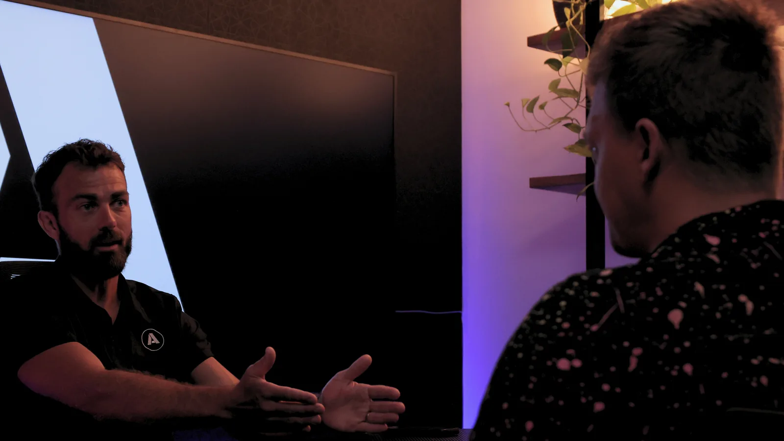 Greg Allan one on one with a trade business owner, talking him through his business